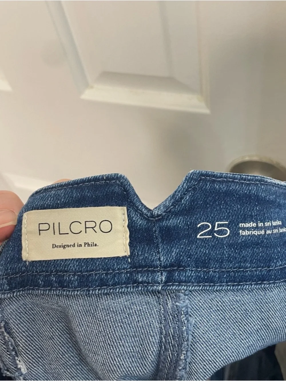 Anthropologie Pilcro The Kit High Rise Utility Denim Shorys Size 25 - Picture 10 of 15